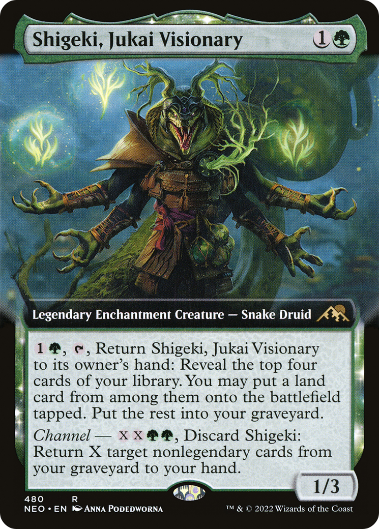 Shigeki, Jukai Visionary (Extended Art) [Kamigawa: Neon Dynasty]