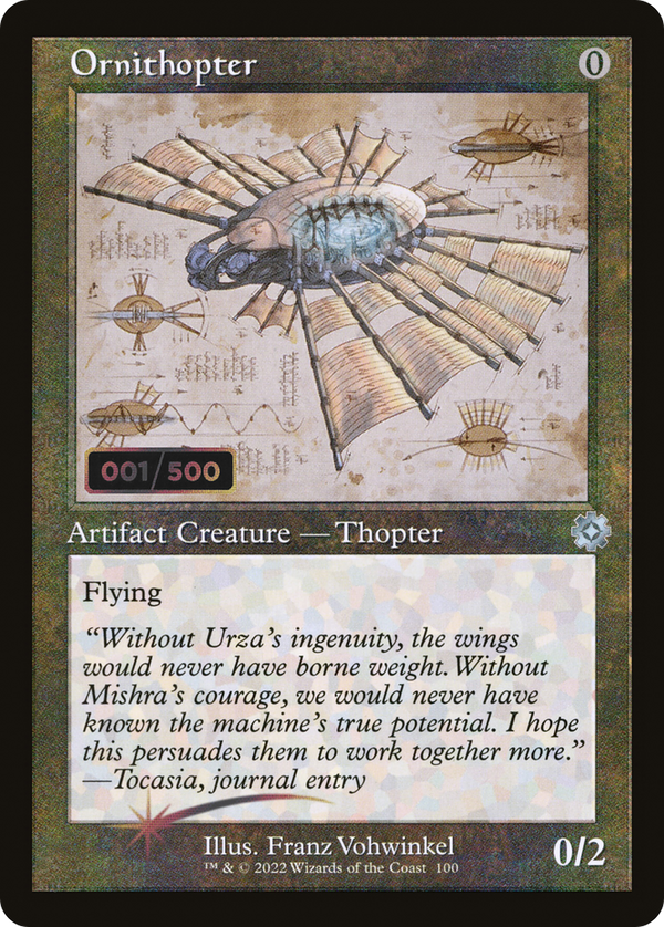 Ornithopter (Retro Schematic) (Serialized) [The Brothers' War Retro Artifacts]