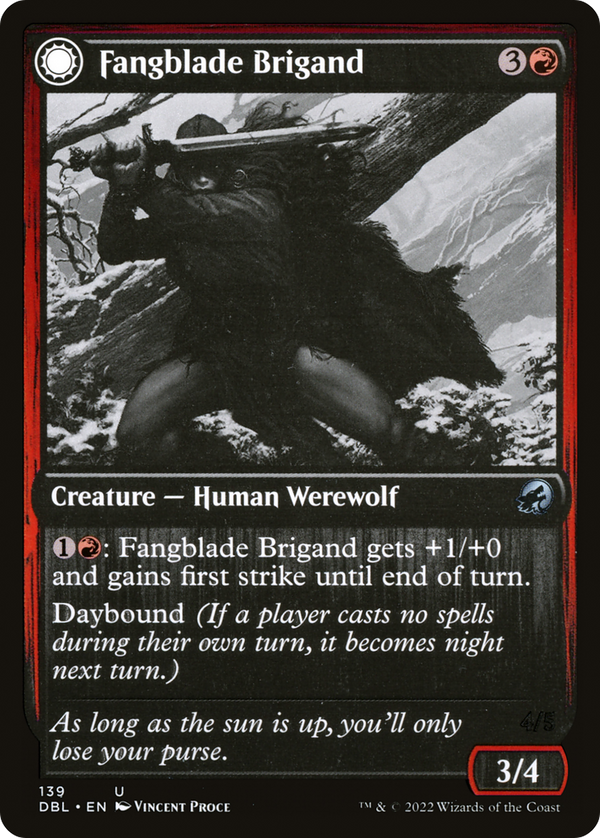 Fangblade Brigand // Fangblade Eviscerator [Innistrad: Double Feature]