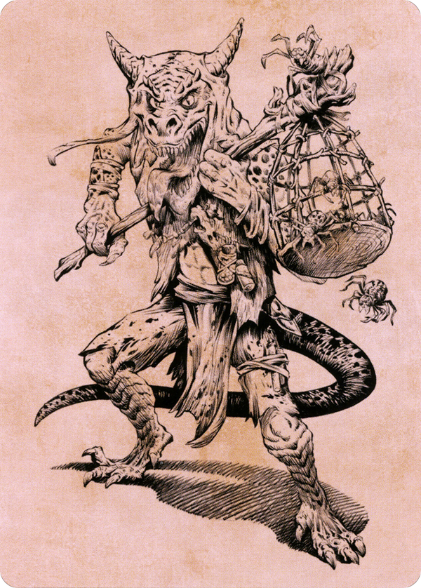 Taunting Kobold // Taunting Kobold (ACLB-057) - Battle for Baldur's Gate Art Series (Borderless) Foil