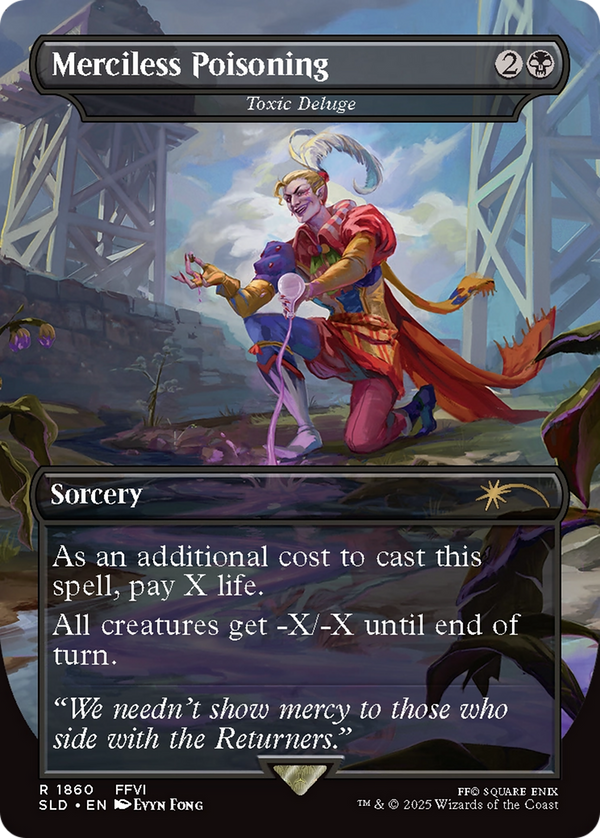 Toxic Deluge (SLD-1860) - Secret Lair Drop / Merciless Poisoning (Borderless) Foil