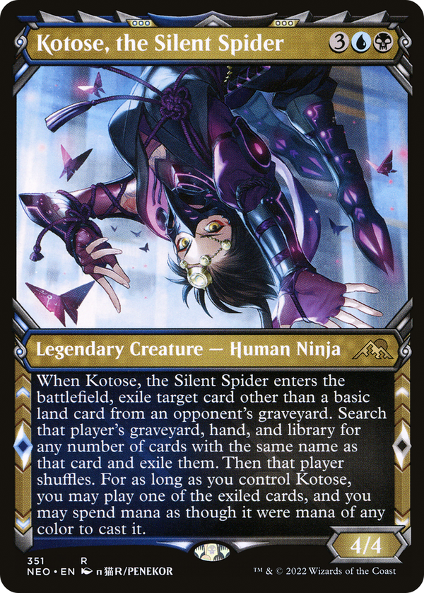 Kotose, the Silent Spider (Showcase Ninja) [Kamigawa: Neon Dynasty]