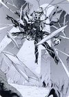 Kaito, Dancing Shadow // Kaito, Dancing Shadow (AONE-078) - Phyrexia: All Will Be One Art Series (Borderless)