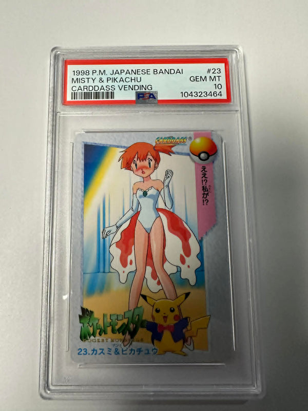 Pokemon Misty & Pikachu Carddass Vending #23