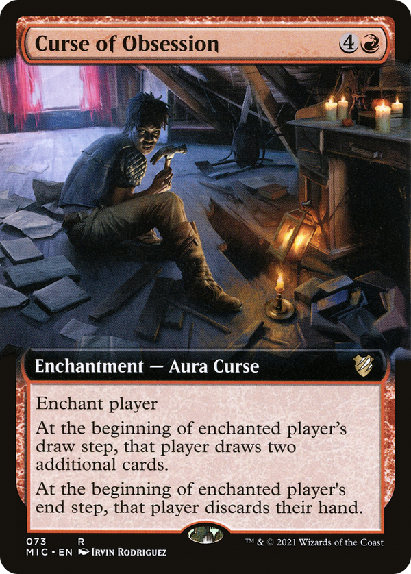 Curse of Obsession (Extended Art) [Innistrad: Midnight Hunt Commander]