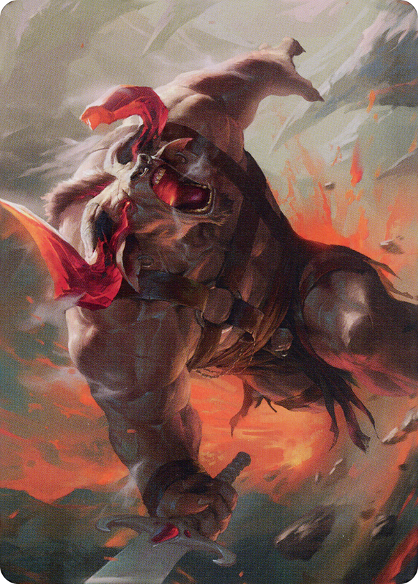 Furious Bellow // Furious Bellow (ADMU-031) - Dominaria United Art Series (Borderless) Foil