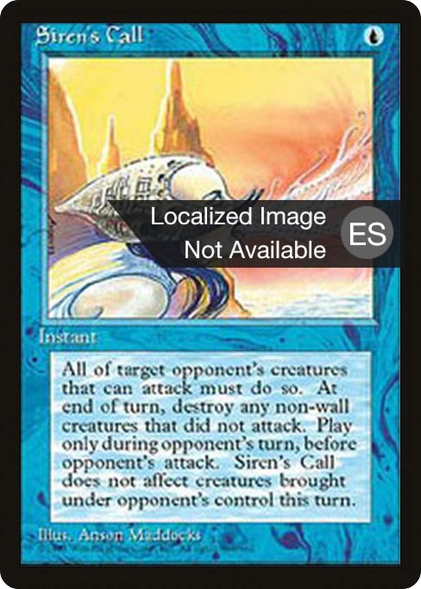 Siren's Call [Fourth Edition (Foreign Black Border)]