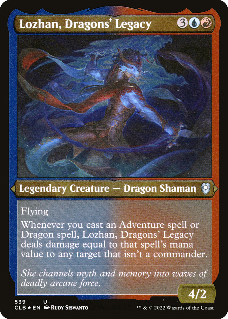 Lozhan, Dragons' Legacy (Foil Etched) [Commander Legends: Battle for Baldur's Gate]