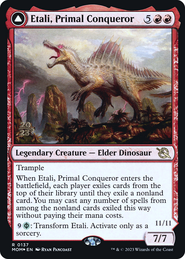 Etali, Primal Conqueror // Etali, Primal Sickness [March of the Machine Prerelease Promos]