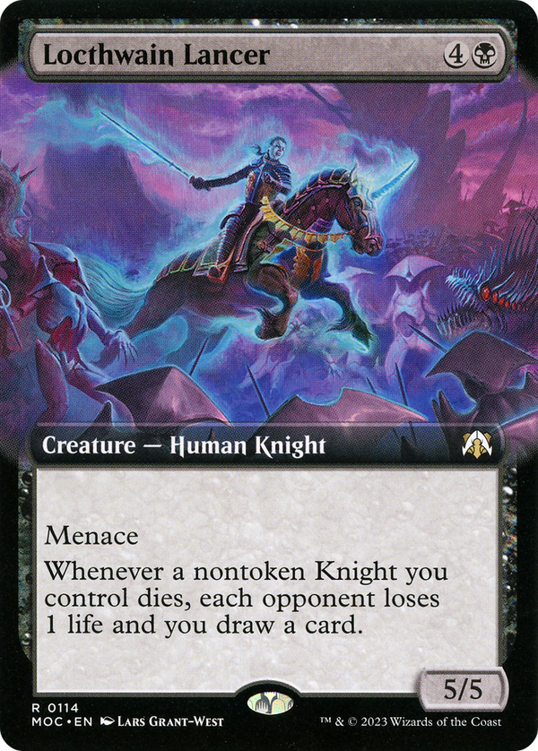 Locthwain Lancer (Extended Art) [March of the Machine Commander]