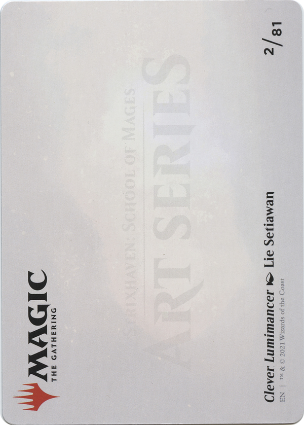 Clever Lumimancer // Clever Lumimancer (ASTX-002) - Strixhaven Art Series (Borderless) Foil