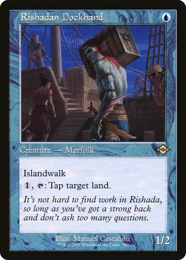 Rishadan Dockhand (Retro Foil Etched) [Modern Horizons 2]