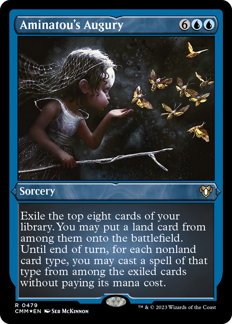 Aminatou's Augury (CMM-479) - Commander Masters Etched Foil
