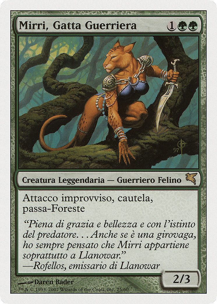 Mirri, Cat Warrior (Italian) - 