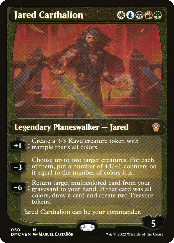 Jared Carthalion (Showcase Display Commander) [Dominaria United Commander]