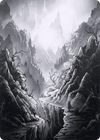 Mountain // Mountain (AMID-079) - Midnight Hunt Art Series (Borderless)
