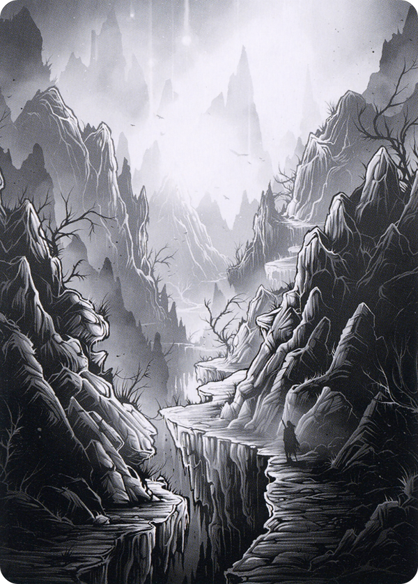Mountain // Mountain (AMID-079) - Midnight Hunt Art Series (Borderless)