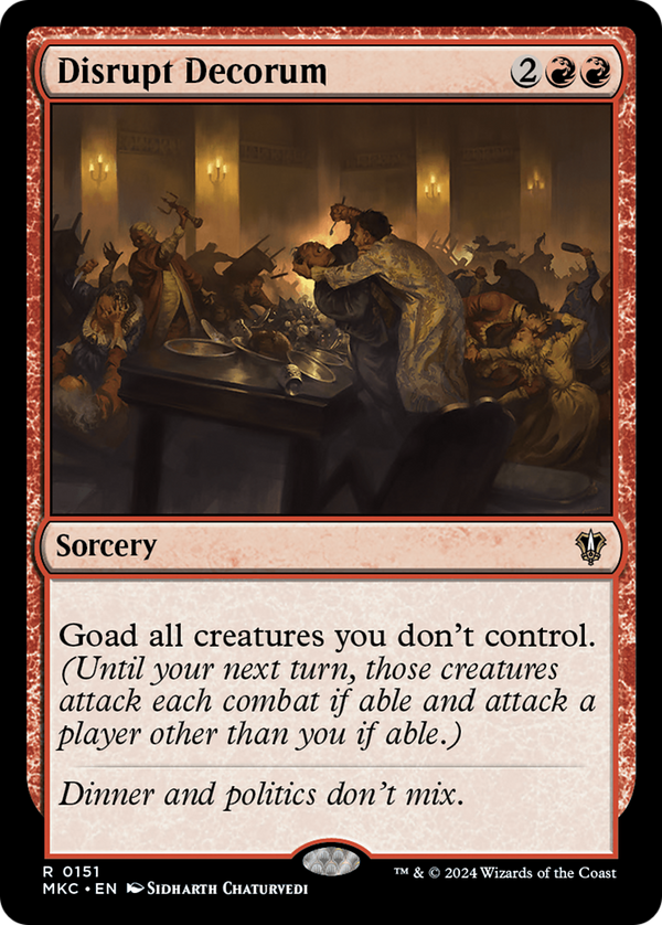 Disrupt Decorum [Murders at Karlov Manor Commander]
