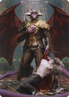 Ob Nixilis, the Adversary // Ob Nixilis, the Adversary (ASNC-031) - New Capenna Art Series (Borderless) Foil