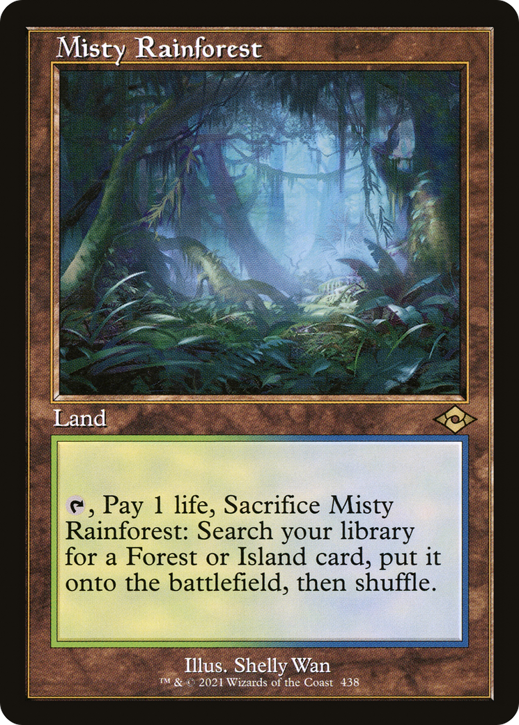 Misty Rainforest (Retro Foil Etched) [Modern Horizons 2]