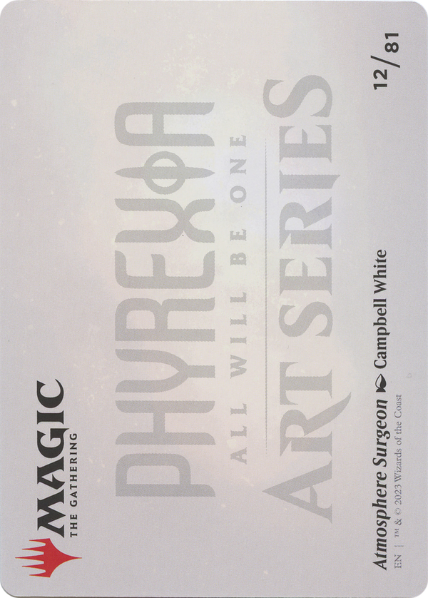 Atmosphere Surgeon // Atmosphere Surgeon (AONE-012) - Phyrexia: All Will Be One Art Series (Borderless)