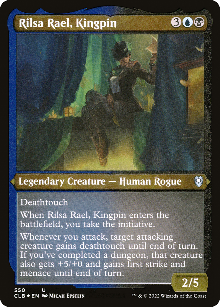 Rilsa Rael, Kingpin (Foil Etched) [Commander Legends: Battle for Baldur's Gate]