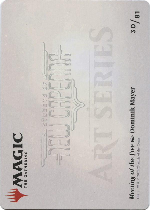 Meeting of the Five // Meeting of the Five (ASNC-030) - New Capenna Art Series (Borderless) Foil