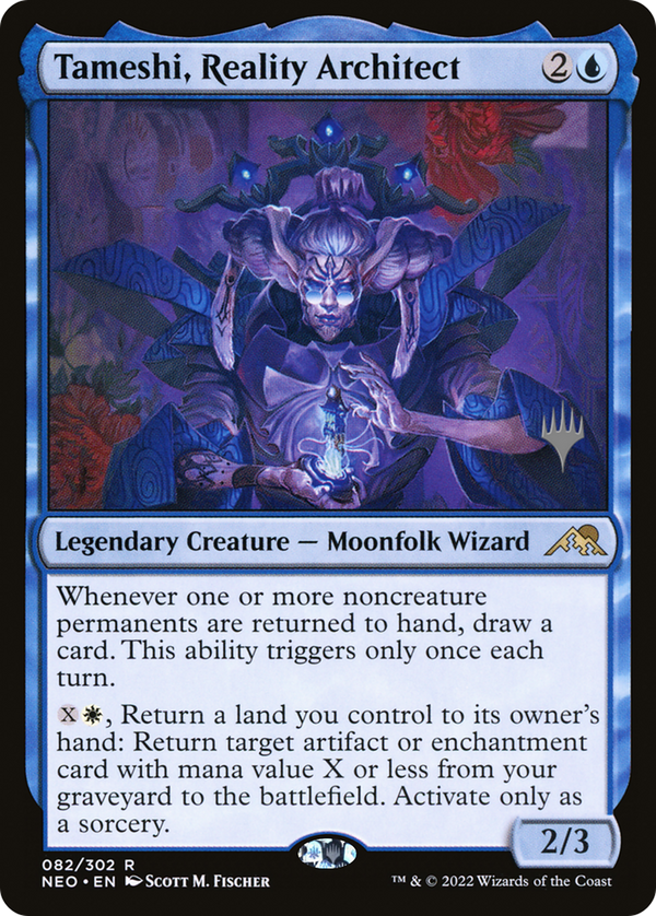 Tameshi, Reality Architect (Promo Pack) [Kamigawa: Neon Dynasty Promos]