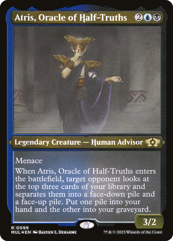 Atris, Oracle of Half-Truths (Foil Etched) [Multiverse Legends]