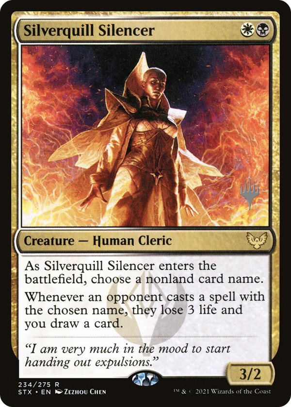 Silverquill Silencer (Promo Pack) [Strixhaven: School of Mages Promos]