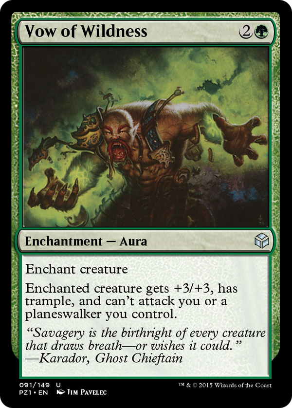 Vow of Wildness (PZ1-091) - Legendary Cube Prize Pack