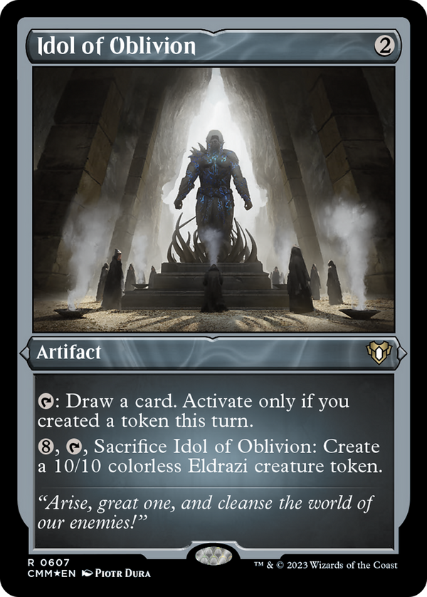 Idol of Oblivion (CMM-607) - Commander Masters Etched Foil