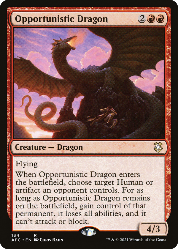 Opportunistic Dragon [Dungeons & Dragons: Adventures in the Forgotten Realms Commander]