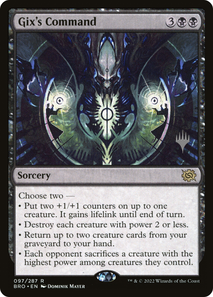 Gix's Command (Promo Pack) [The Brothers' War Promos]