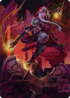 Jaya, Fiery Negotiator // Jaya, Fiery Negotiator (ADMU-035) - Dominaria United Art Series (Borderless) Foil