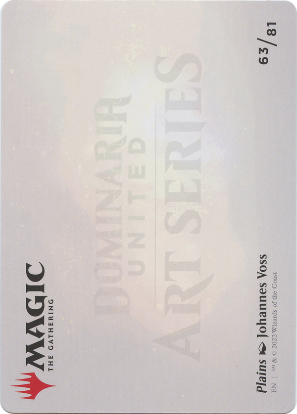 Plains // Plains (ADMU-063) - Dominaria United Art Series (Borderless) Foil