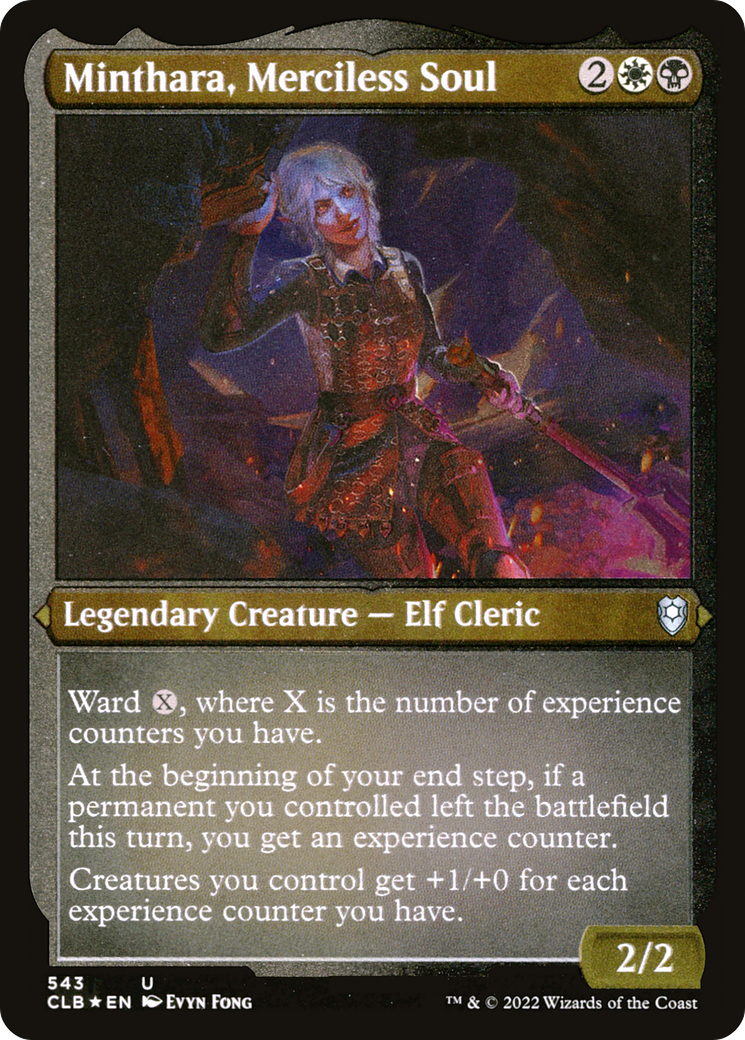 Minthara, Merciless Soul (Foil Etched) [Commander Legends: Battle for Baldur's Gate]