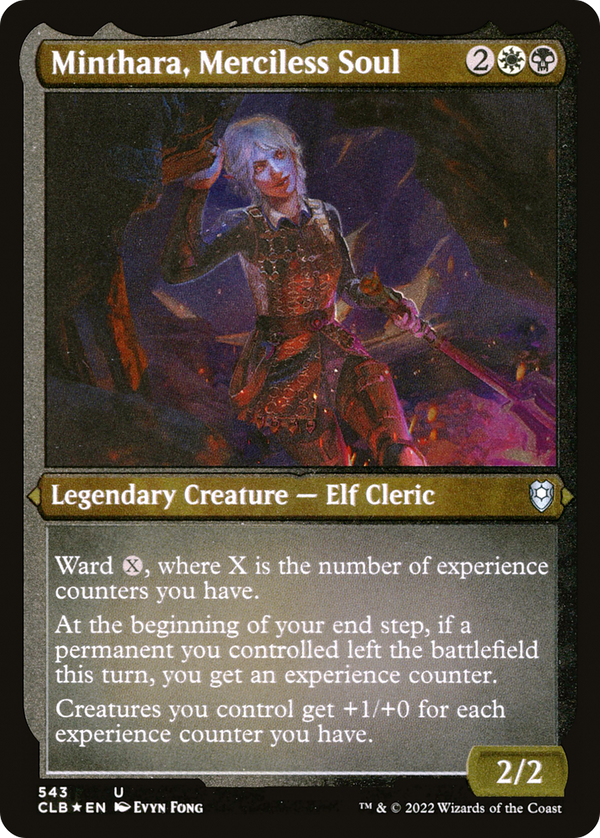 Minthara, Merciless Soul (Foil Etched) [Commander Legends: Battle for Baldur's Gate]