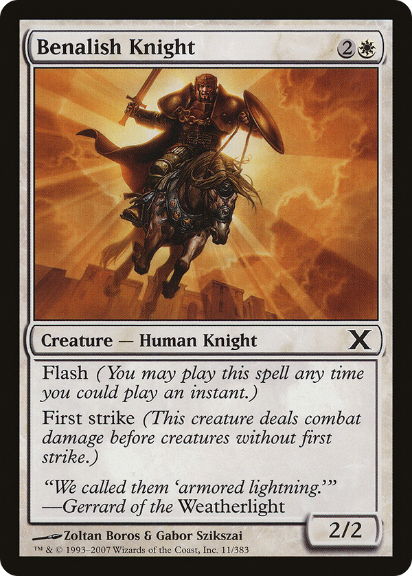 Benalish Knight (10E-011) - Tenth Edition