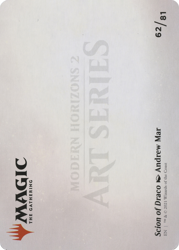 Scion of Draco // Scion of Draco (AMH2-062) - Modern Horizons 2 Art Series (Borderless) Foil