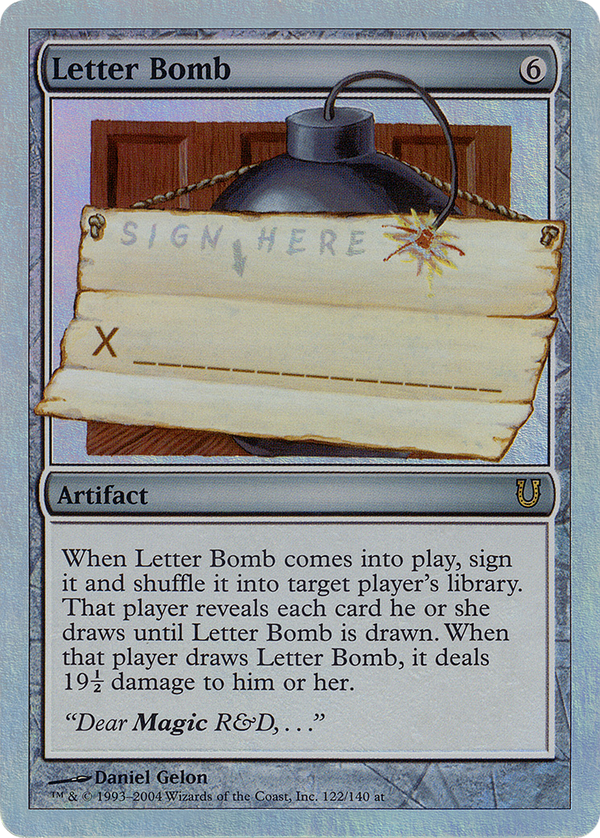 Letter Bomb (Alternate Foil) [Unhinged]
