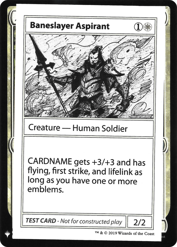 Baneslayer Aspirant [Mystery Booster Playtest Cards]