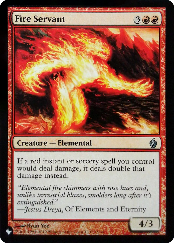Fire Servant [The List]