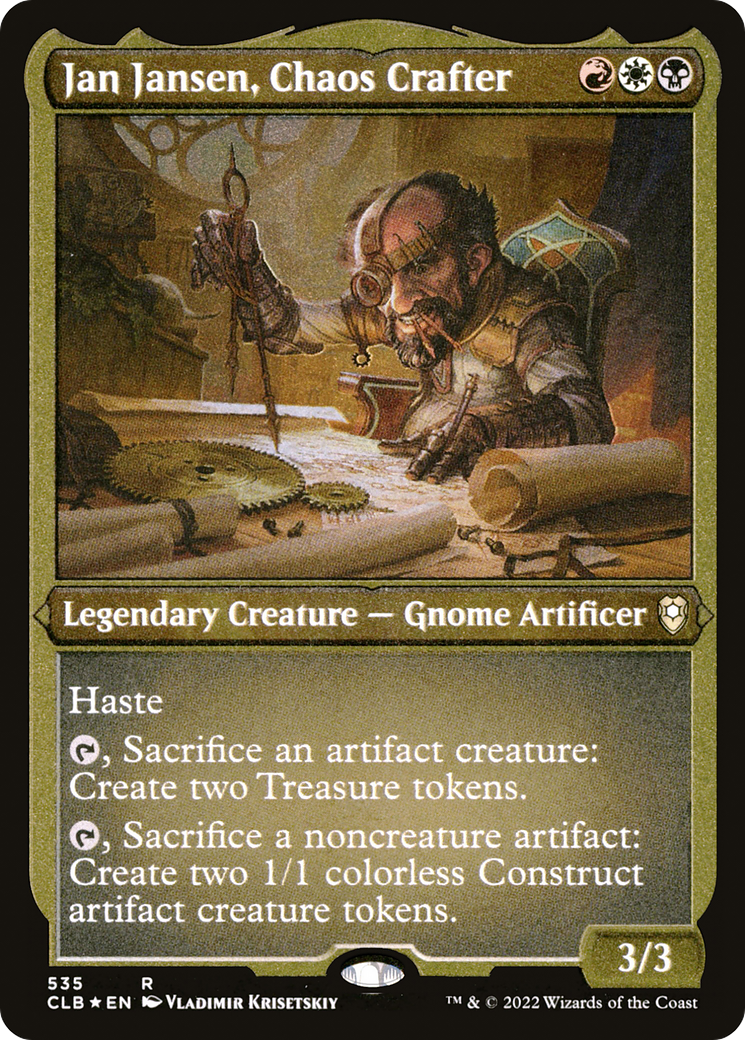 Jan Jansen, Chaos Crafter (Foil Etched) [Commander Legends: Battle for Baldur's Gate]