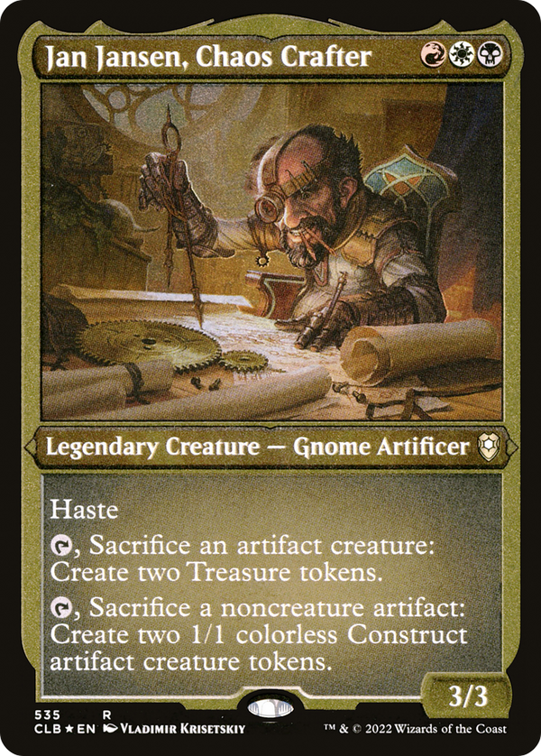 Jan Jansen, Chaos Crafter (Foil Etched) [Commander Legends: Battle for Baldur's Gate]