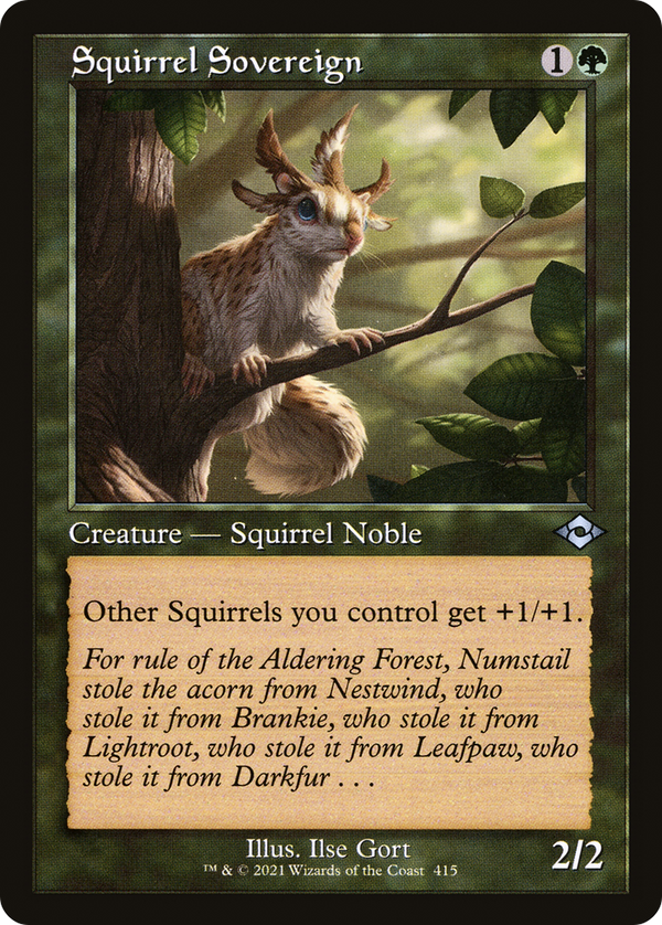 Squirrel Sovereign (Retro Foil Etched) [Modern Horizons 2]