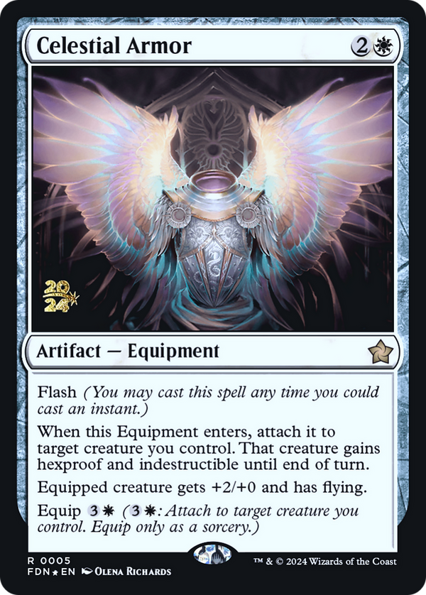 Celestial Armor [Foundations Prerelease Promos]
