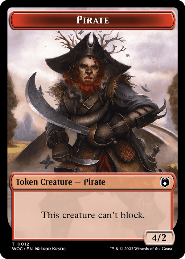 Pirate (TWOC-012) - Wilds of Eldraine Commander Tokens Foil