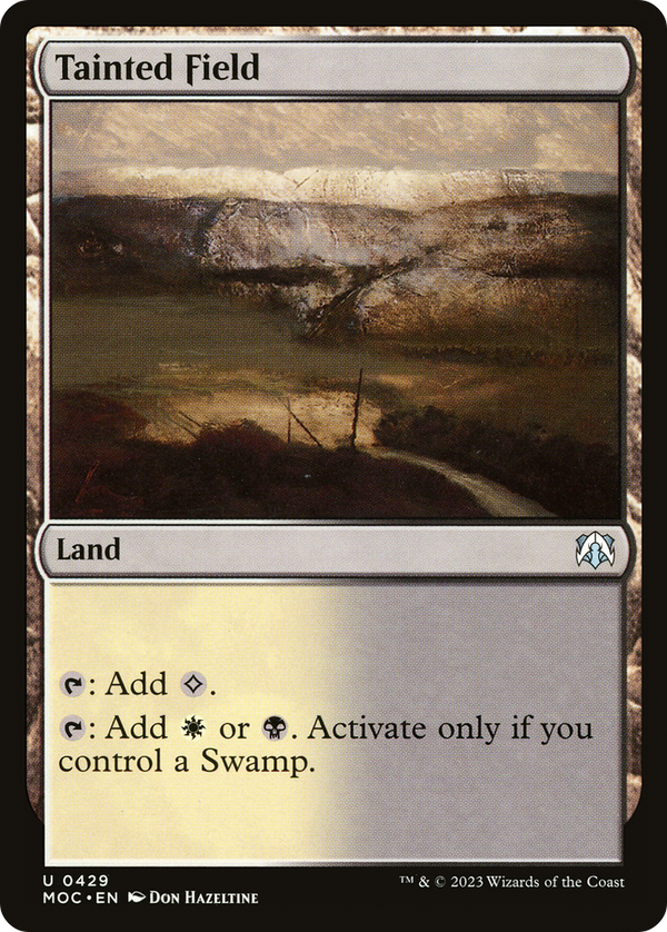 Tainted Field [March of the Machine Commander]