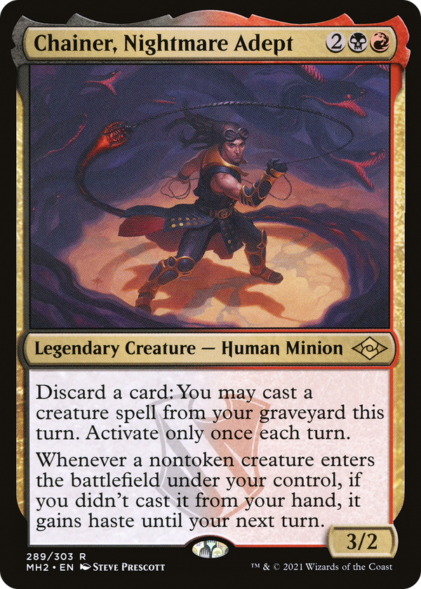 Chainer, Nightmare Adept (Foil Etched) [Modern Horizons 2]